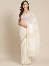 KADHI COTTON SAREE WHITE